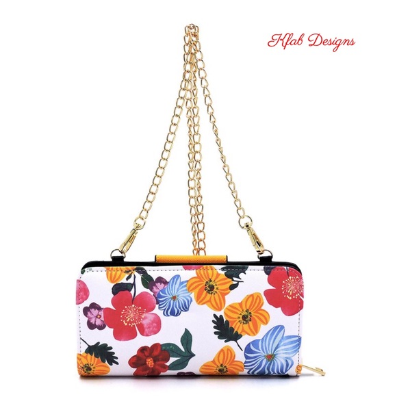 ❤️LAST! Flower Leopard Turn Lock Crossbody Wallet - Picture 3 of 5